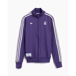 New Adidas Real Madrid Purple White Icon Track Top Jacket JF2582 Men’s Size Med